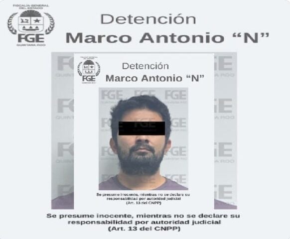 Arresto de la policía de Cancún