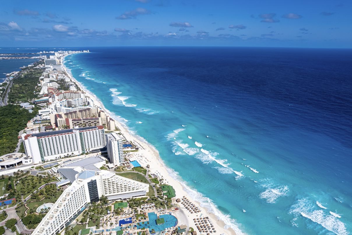 Cancún playa y zona hotelera