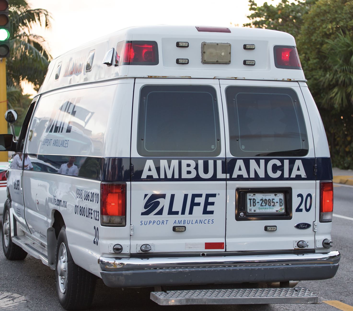 Ambulancia en Cancún