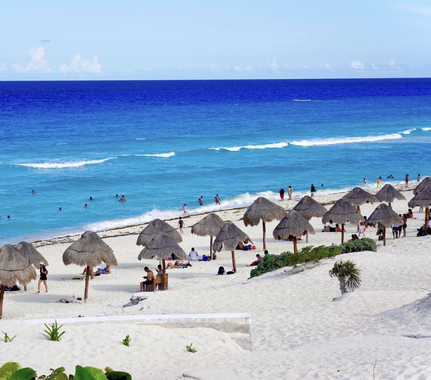 Cancún de playa de arena blanca