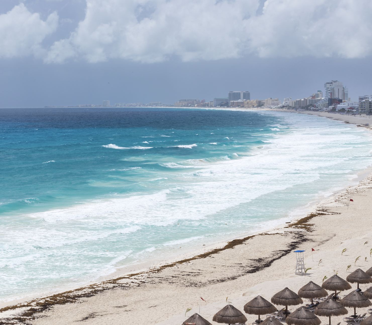Cielo de Cancún nublado
