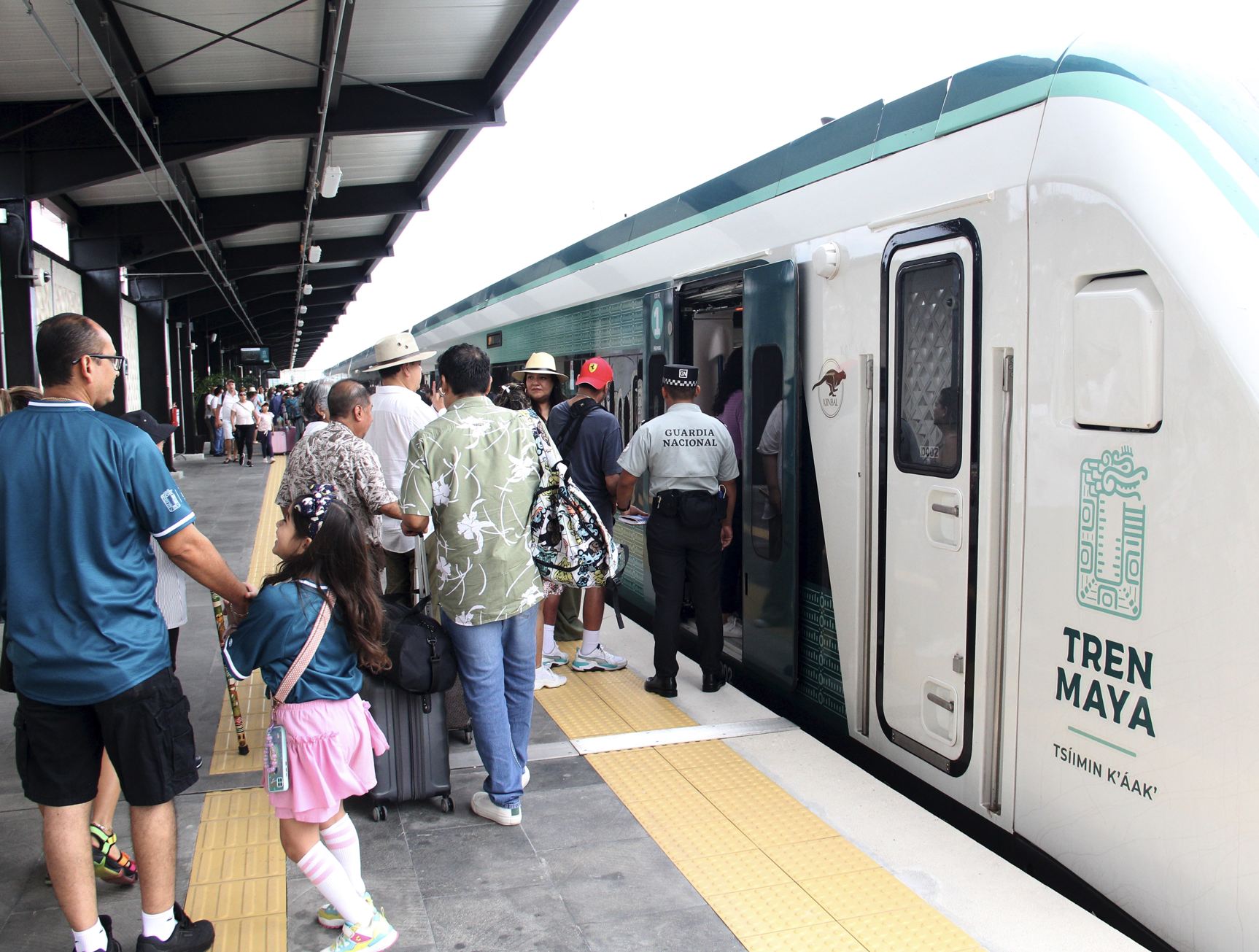 Pasajeros tren maya