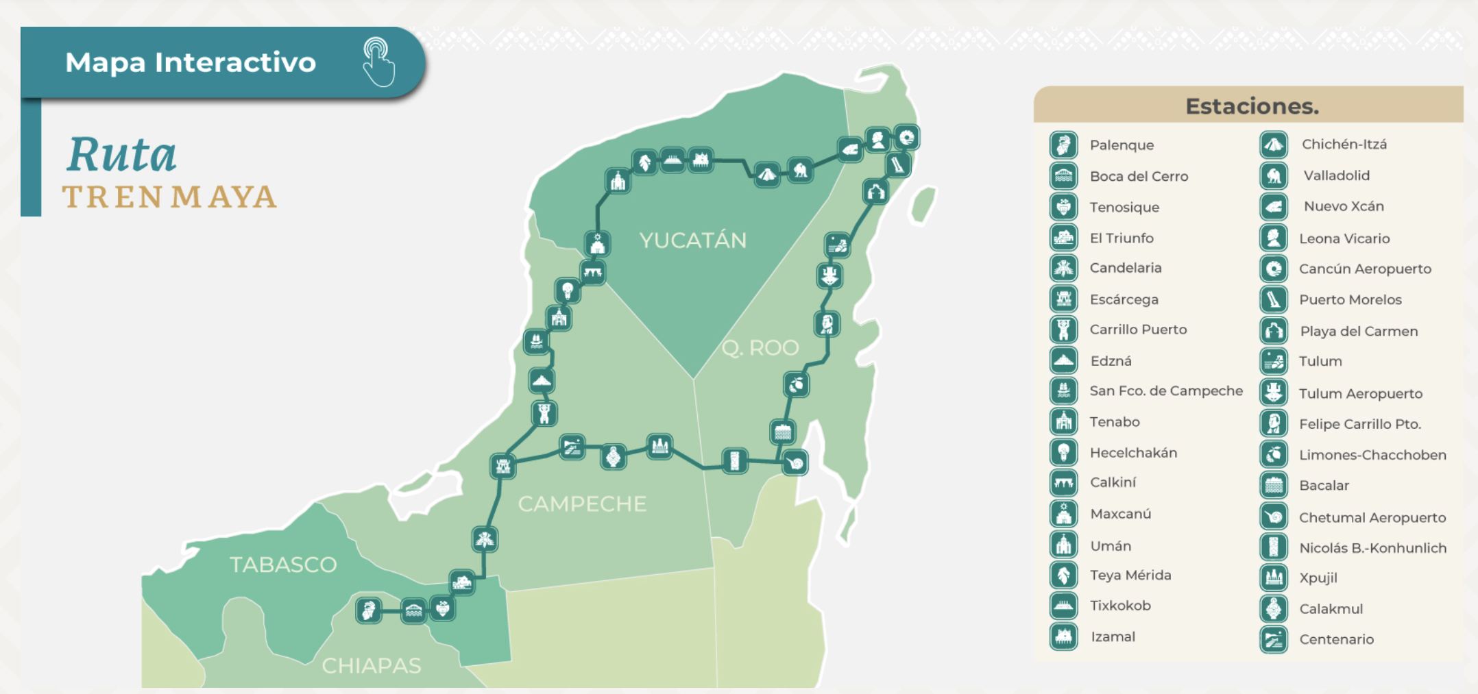 Ruta de tren maya