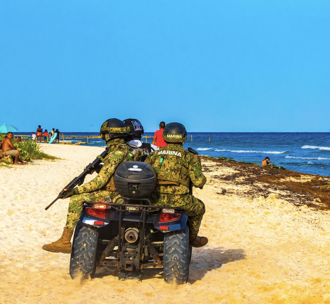 Marines en ATV Cancún