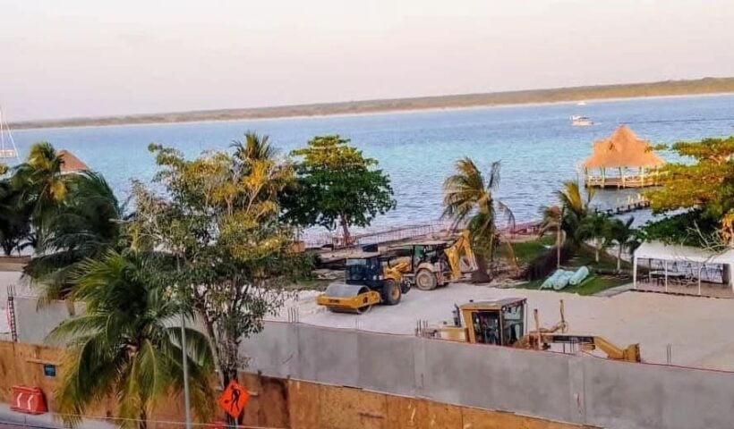 Juez reglas a favor de los residentes bacalares para detener temporalmente la construcción de la laguna de Sedena