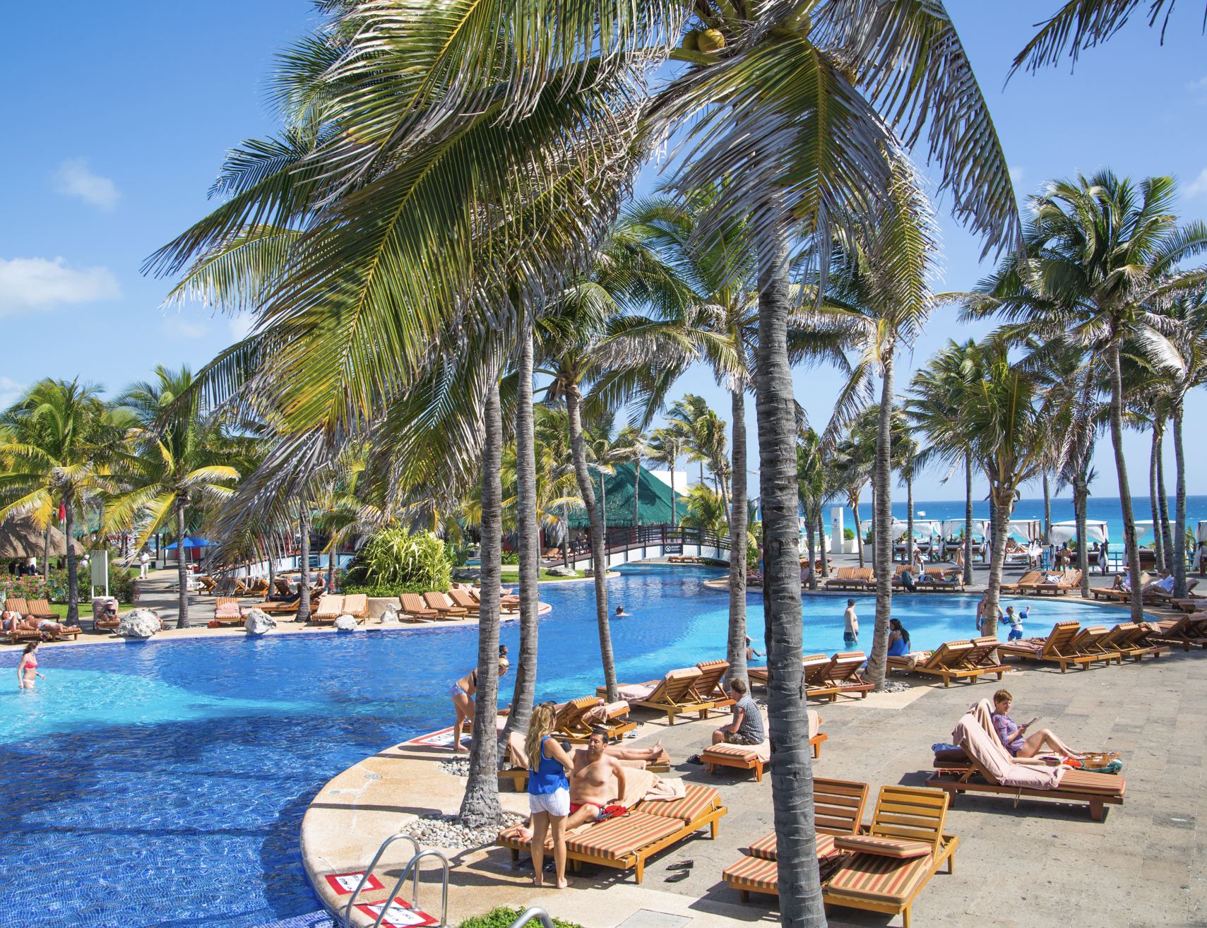 Piscina de resort de Cancún