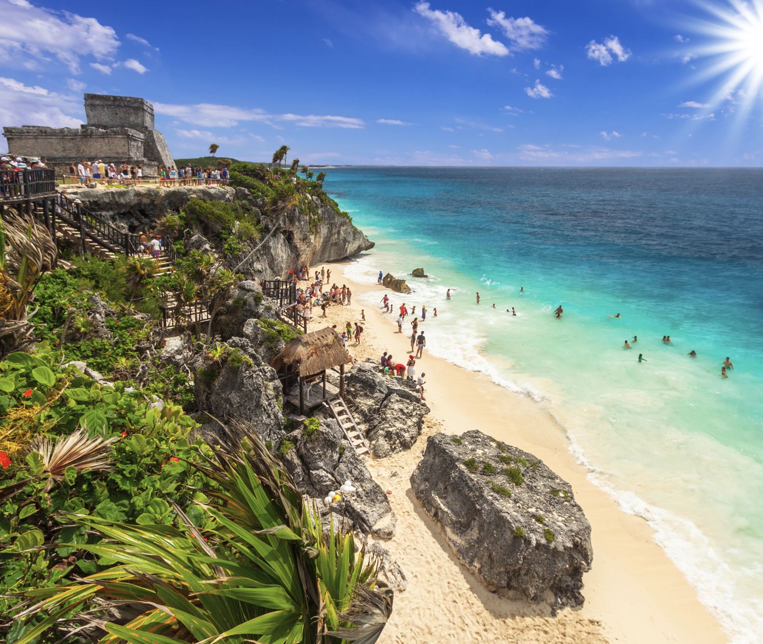 Ruinas de tulum y playa