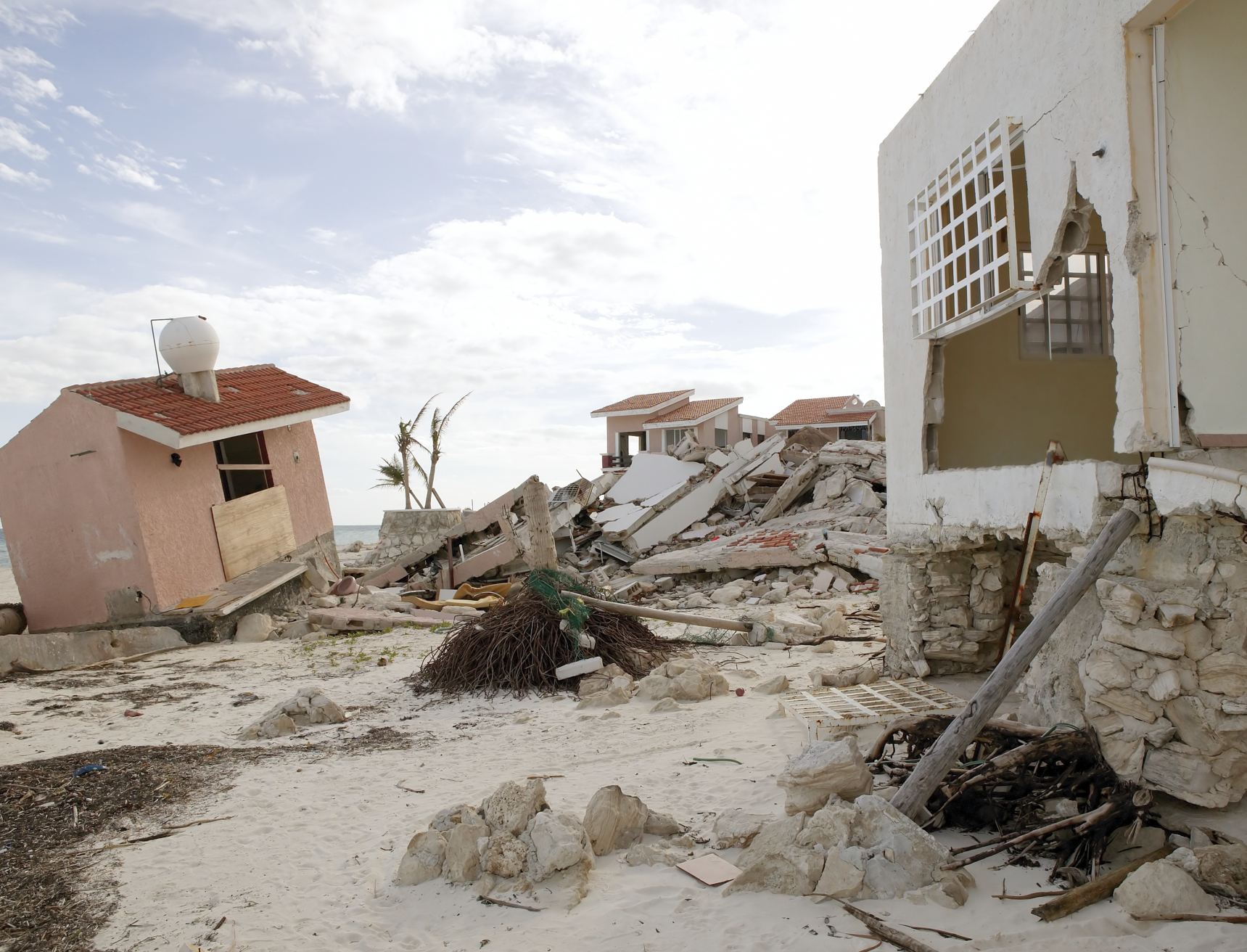 Tormenta de los hoses de Cancún