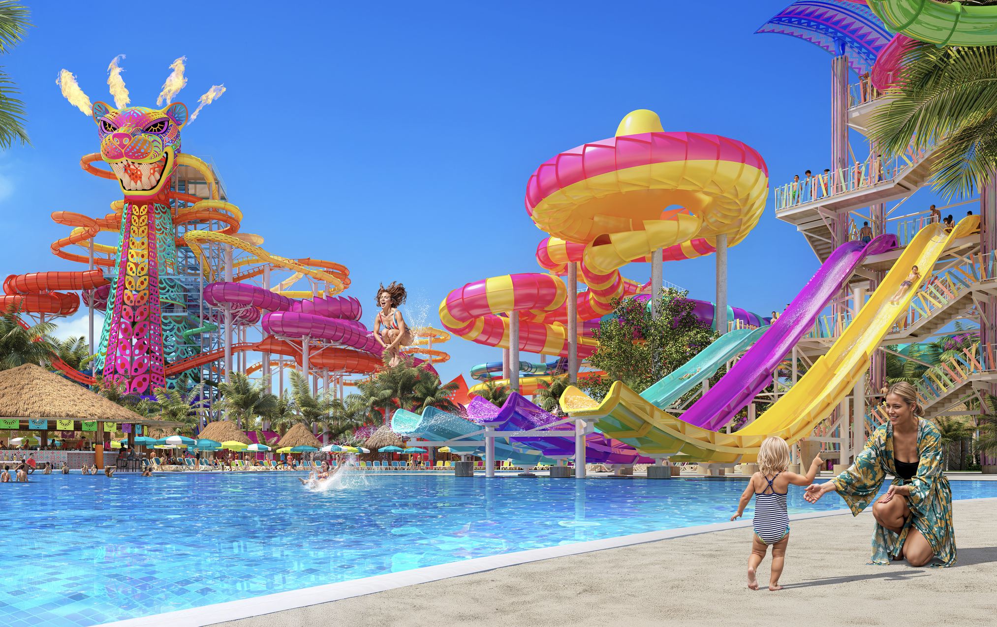 Diapositivas de parques acuáticos locos