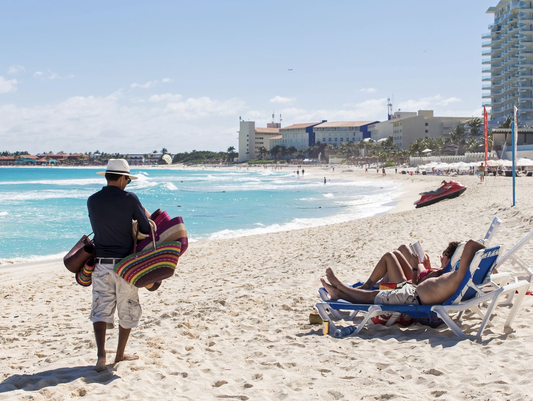Vendor de bolsa Beach Cancún