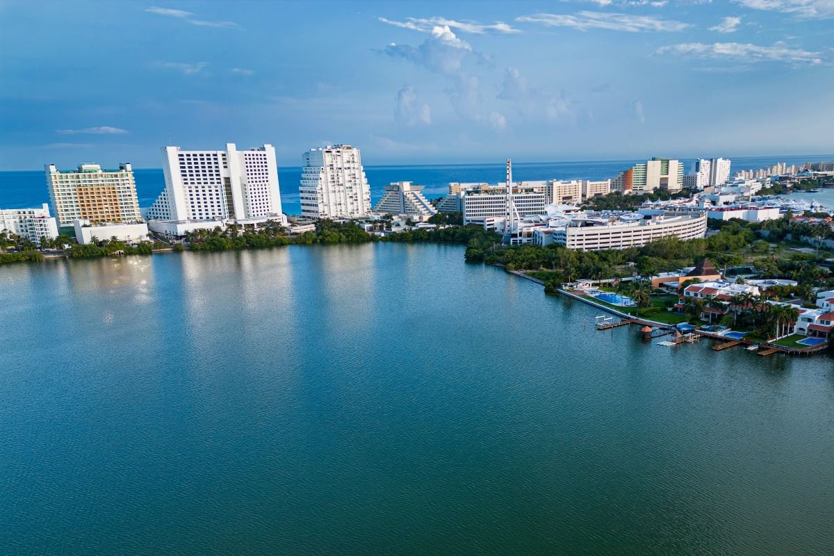 Nichupté Lagoon en Cancún.