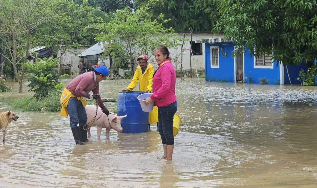 NOAA informa una alta posibilidad de formación tropical para perturbarse que empapó a Quintana Roo South