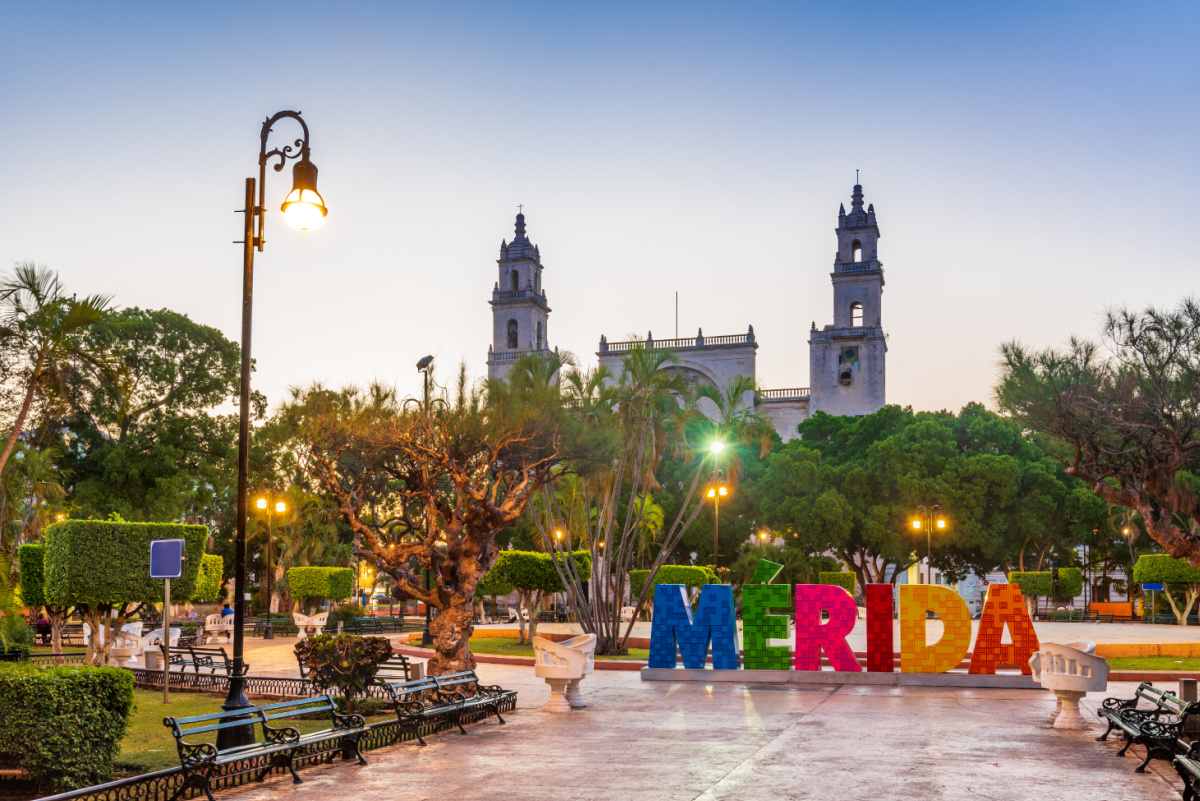 Hermosa vista de Mérida, México