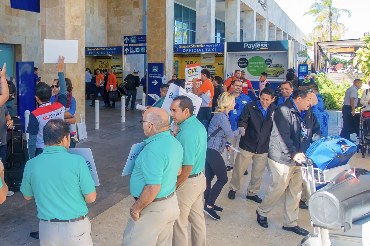 Llegadas al aeropuerto de Cancún
