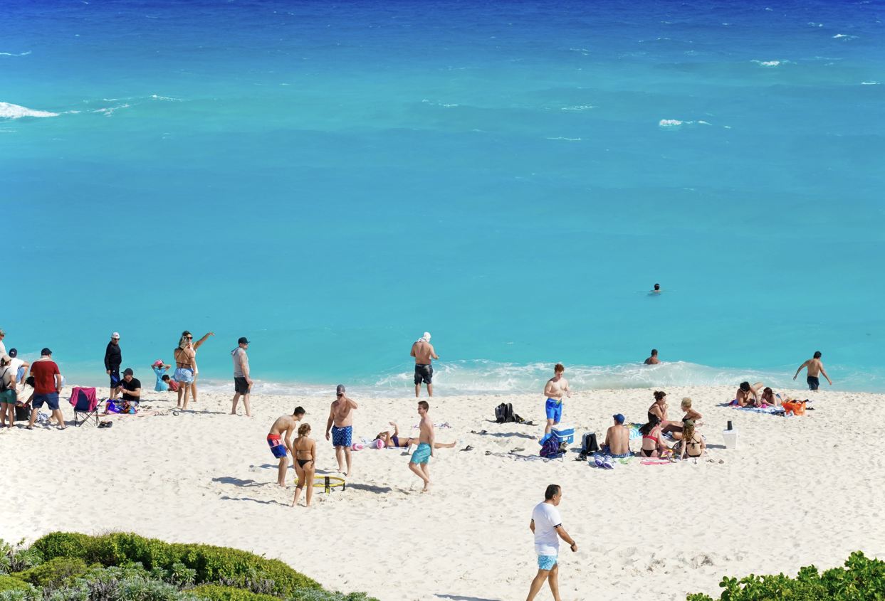Playas ocupadas Cancún 