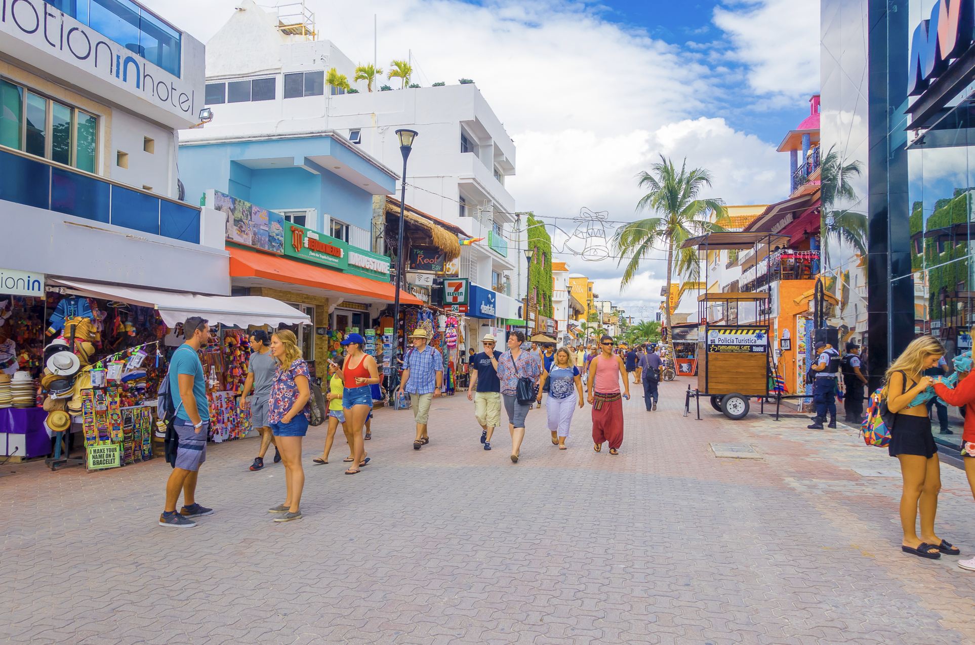 Turistas en la quinta avenida