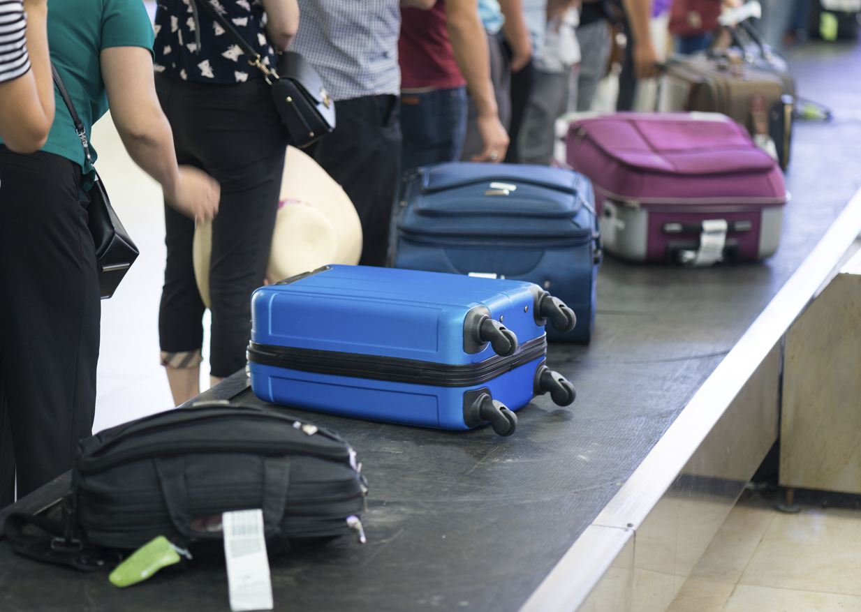 Bolsas en cinta transportadora