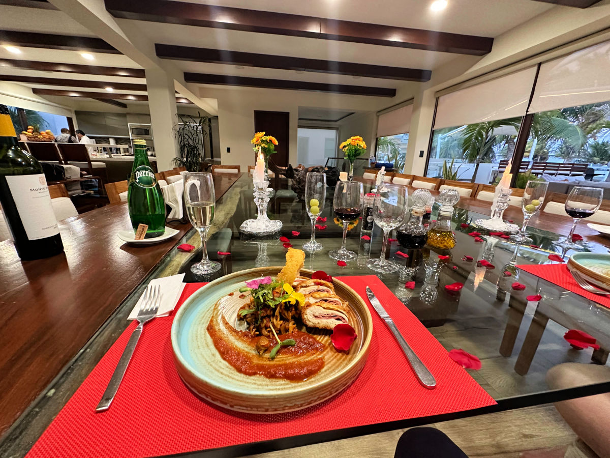 Comida en Maya Luxe Luxury Villa Playa del Carmen.