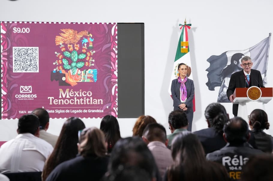 Liberación del gobierno Sello de franqueo conmemorativo limitado Dedicado México-Henochtitlan