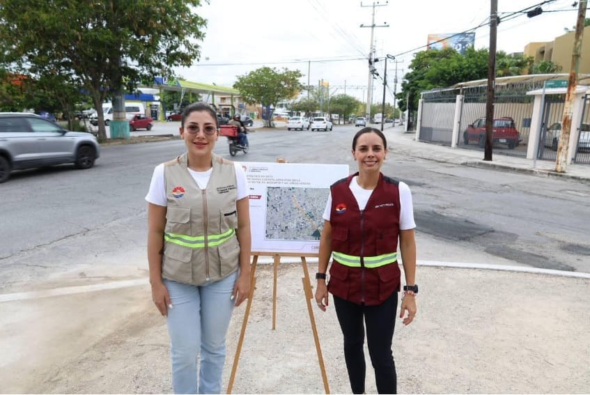 La alcaldesa de Cancún, Ana Paty Peralta, anuncia un proyecto de repavimentación de 218 millones de pesos para Kabah Avenue