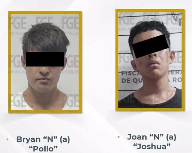 Dos sospechosos masculinos bajo custodia por al menos cuatro asesinatos de Cancún