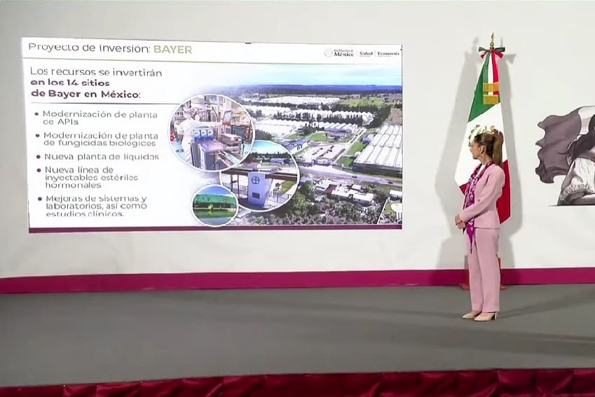 Cuatro compañías farmacéuticas anuncian 12.2 mil millones de inversiones de peso en México