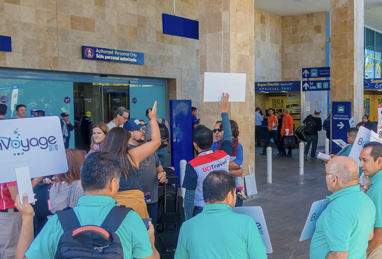 Llegadas al aeropuerto de Cancún
