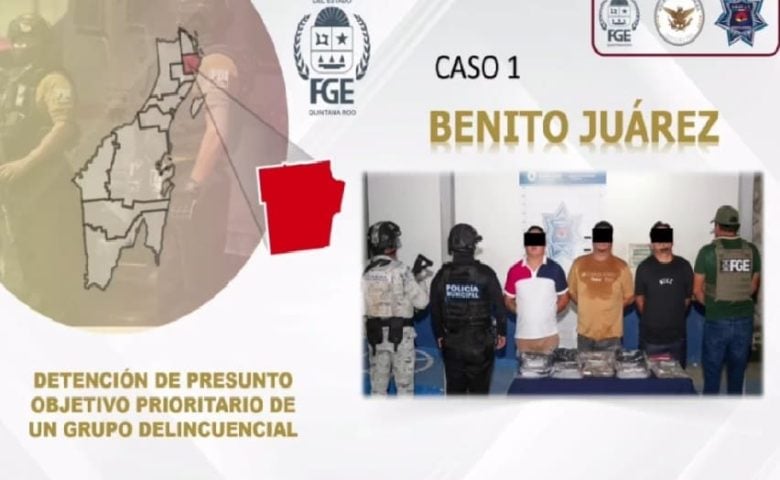 Sospechoso de Tamaulipas buscaba el trato de drogas, los homicidios y la extorsión en Cancún capturado