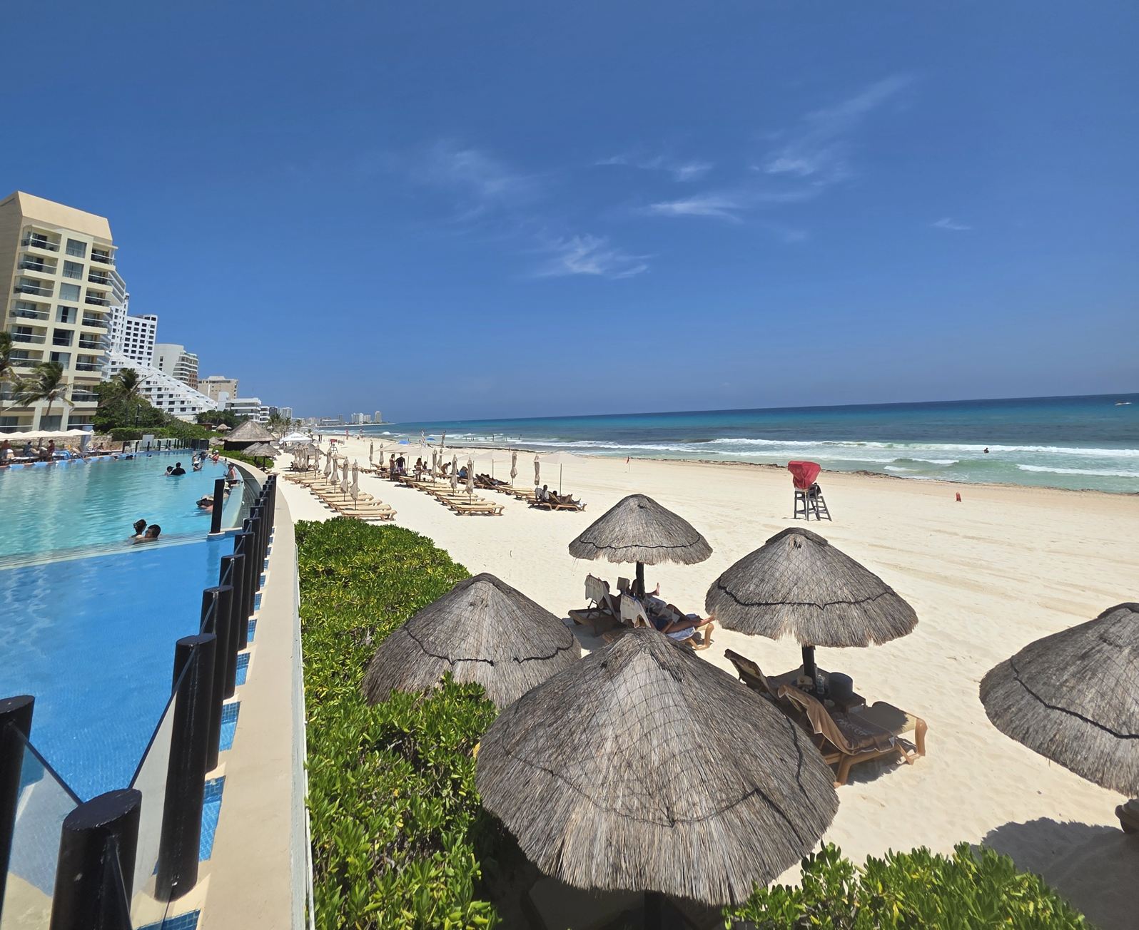 Cancun Beach durante la temporada de hombros