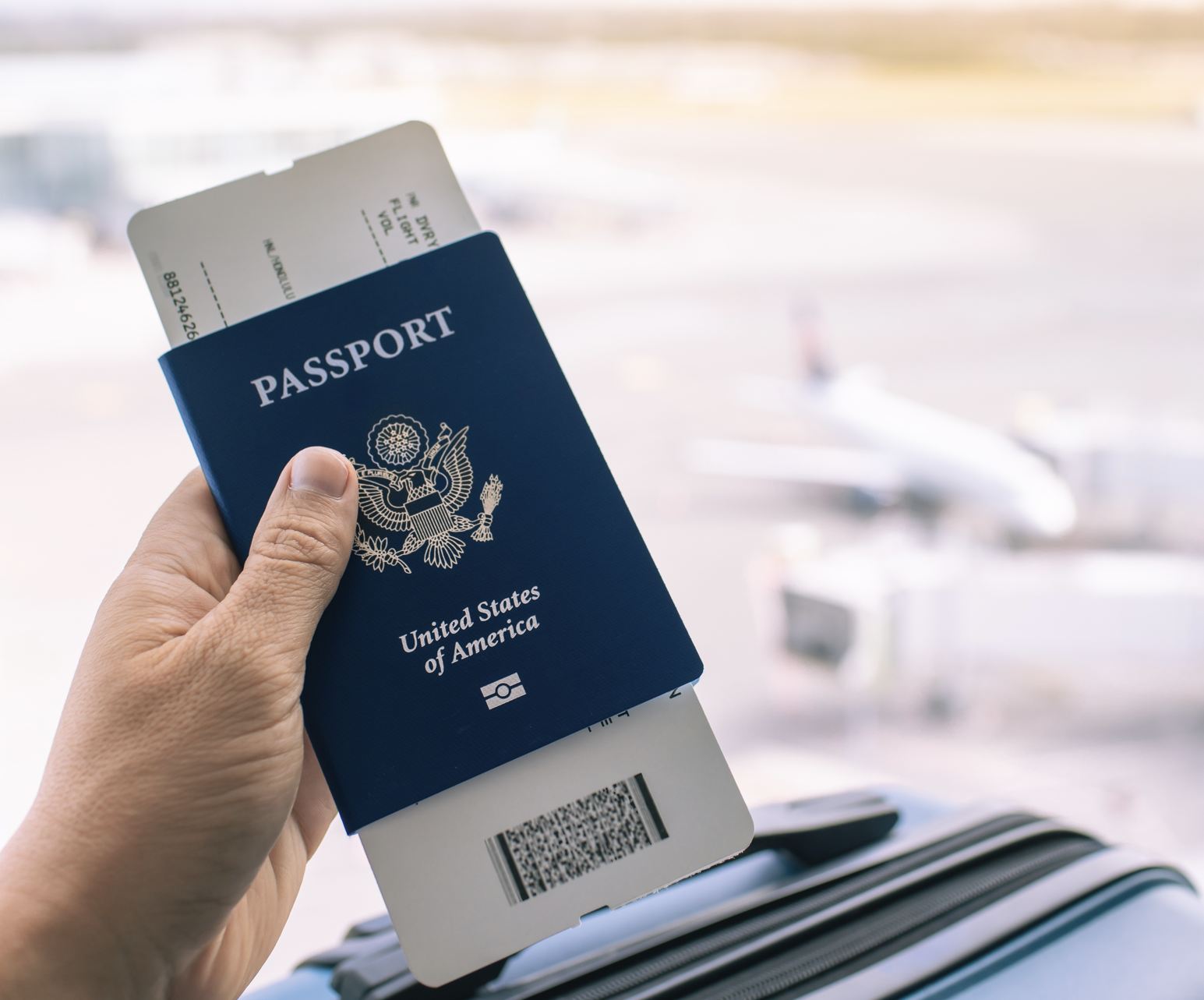 Viajero con pasaporte
