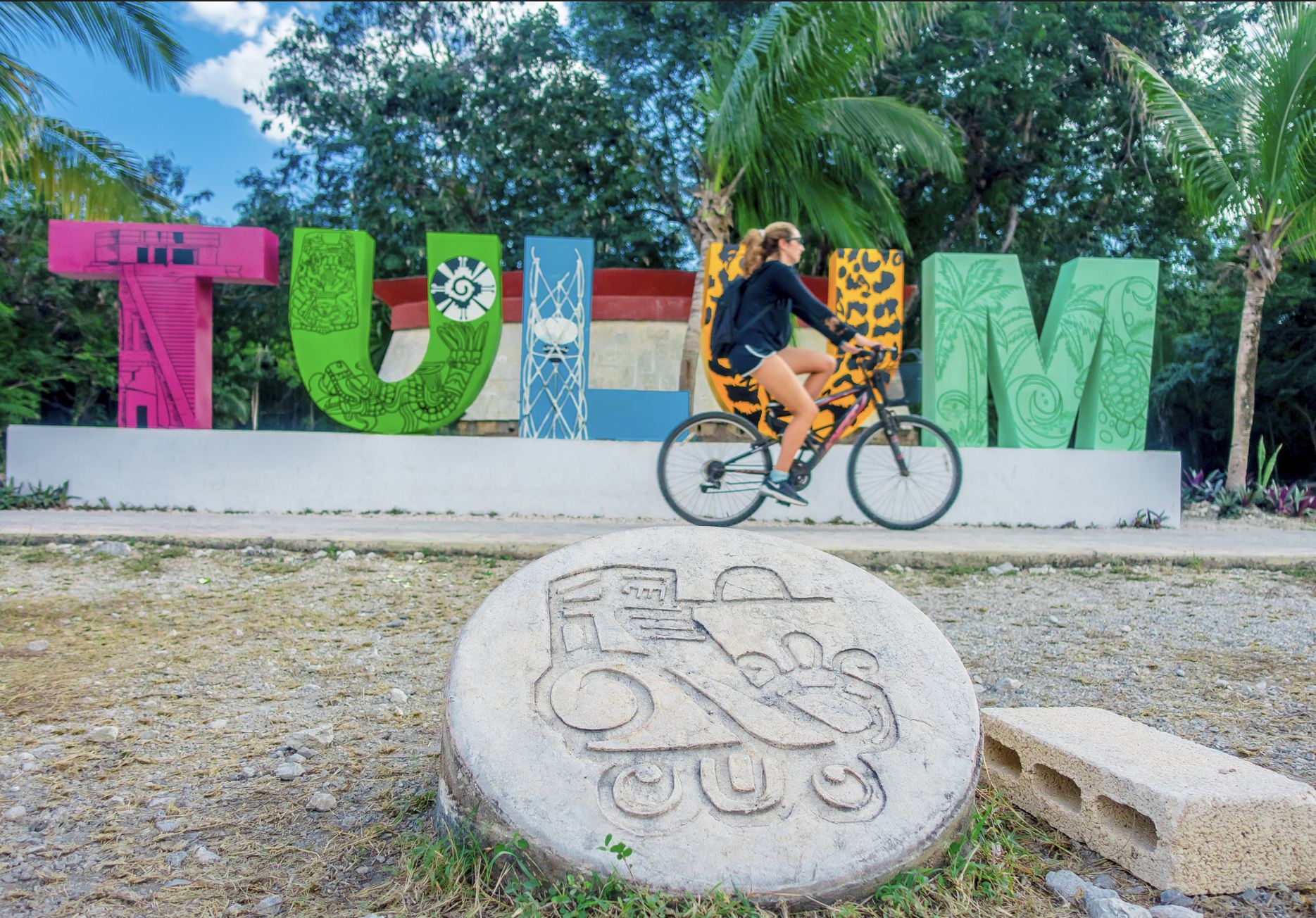 Bicicleta en Tulum