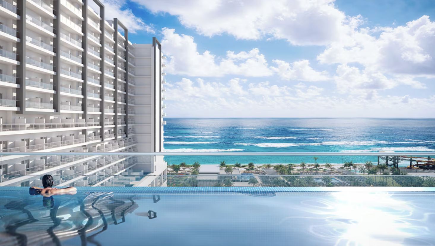 Piscina infinita elevada