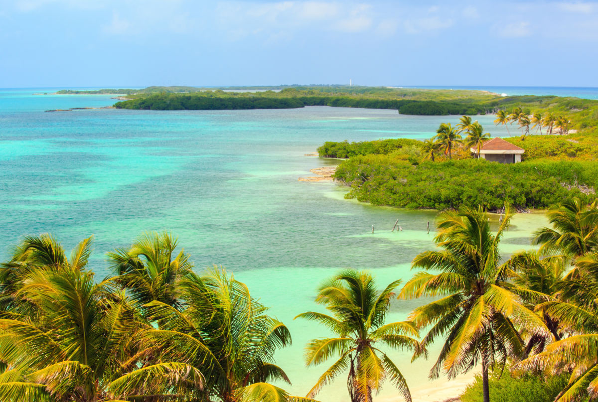 La isla de Isla Contoy cerca de Cancún, México