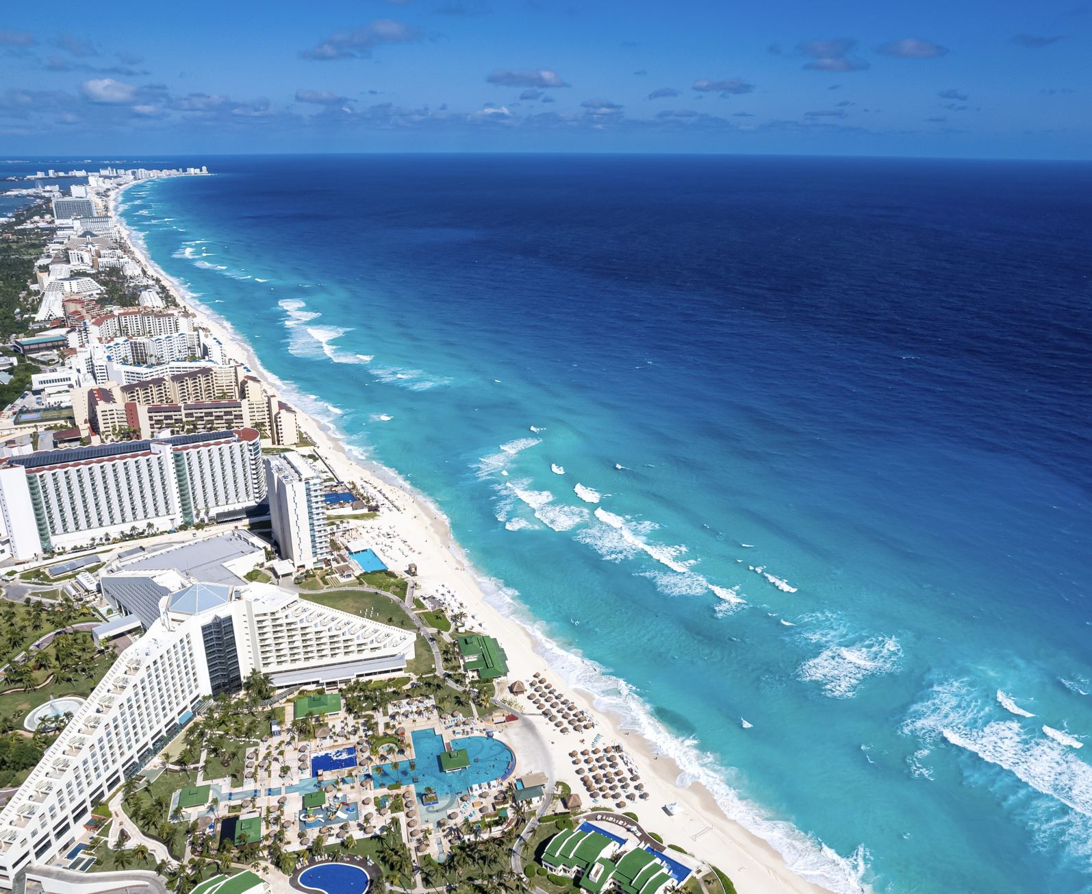 playa de cancun sin sargazo
