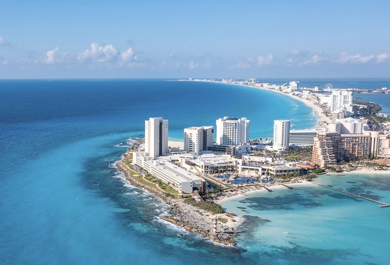 Las llegadas internacionales a México crecen un 7% con Cancún como el principal destino