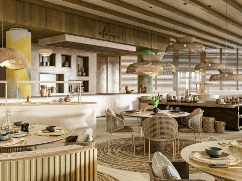 Restaurante dentro del nuevo Almare Resort