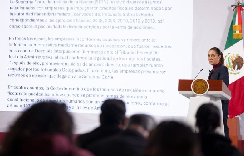Sheinbaum califica de 'justicia' decisión de la Corte Suprema sobre deuda tributaria de 42 mil millones de pesos de Grupo Salinas