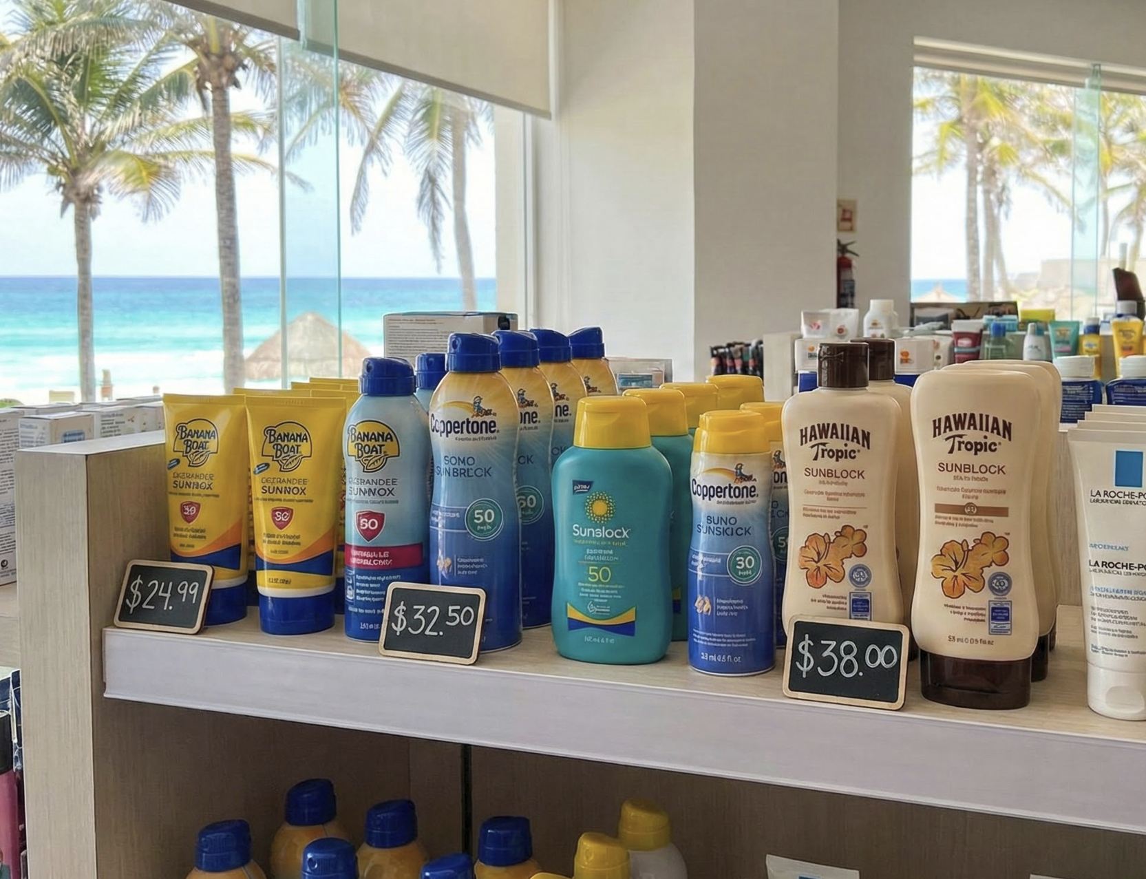Bloqueador solar caro Cancún 