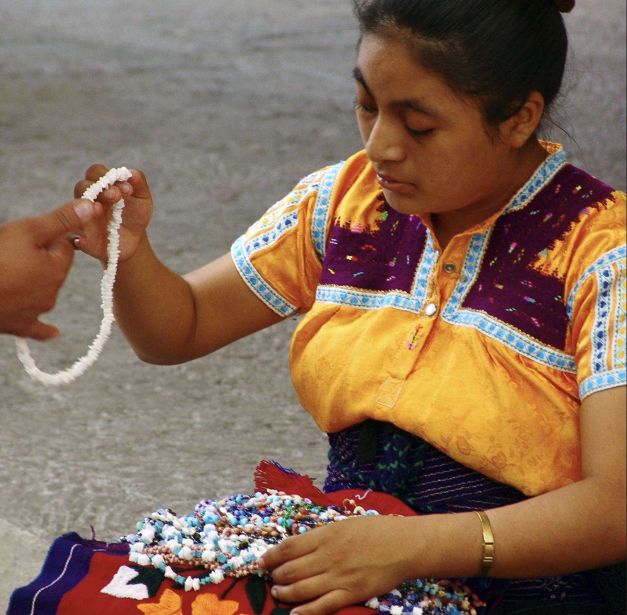 vendedor ambulante maya