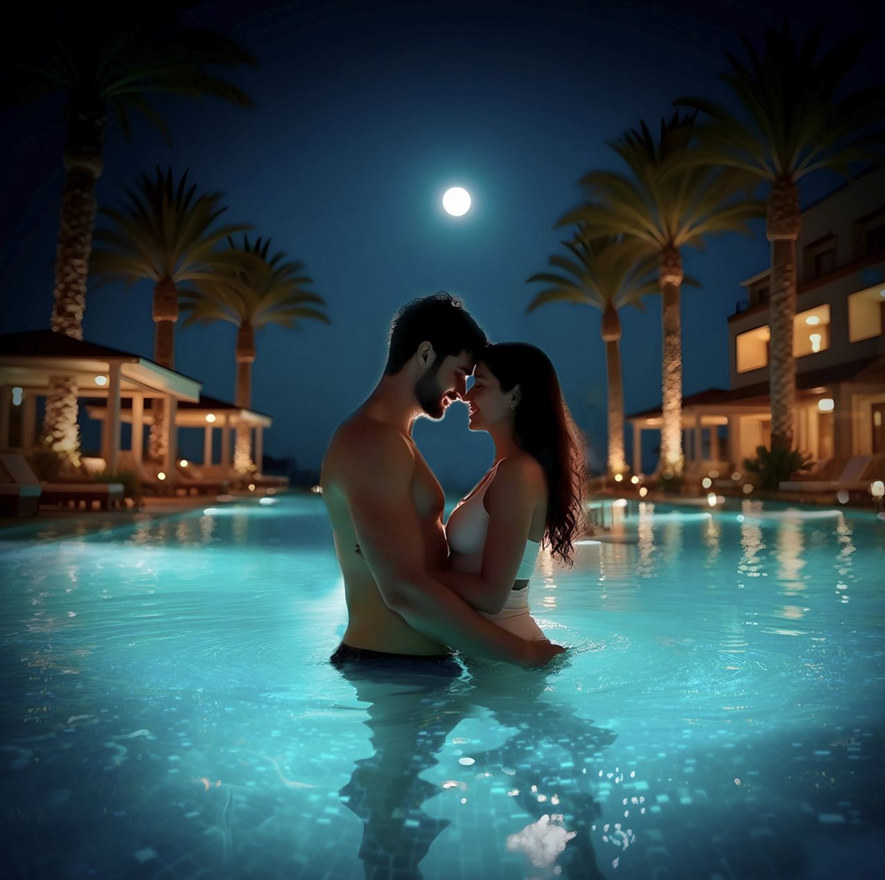 Natación nocturna