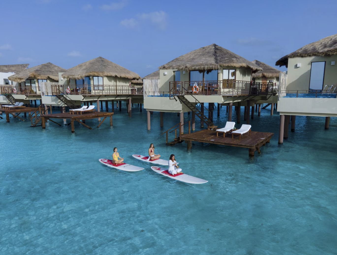 Bungalows sobre el agua