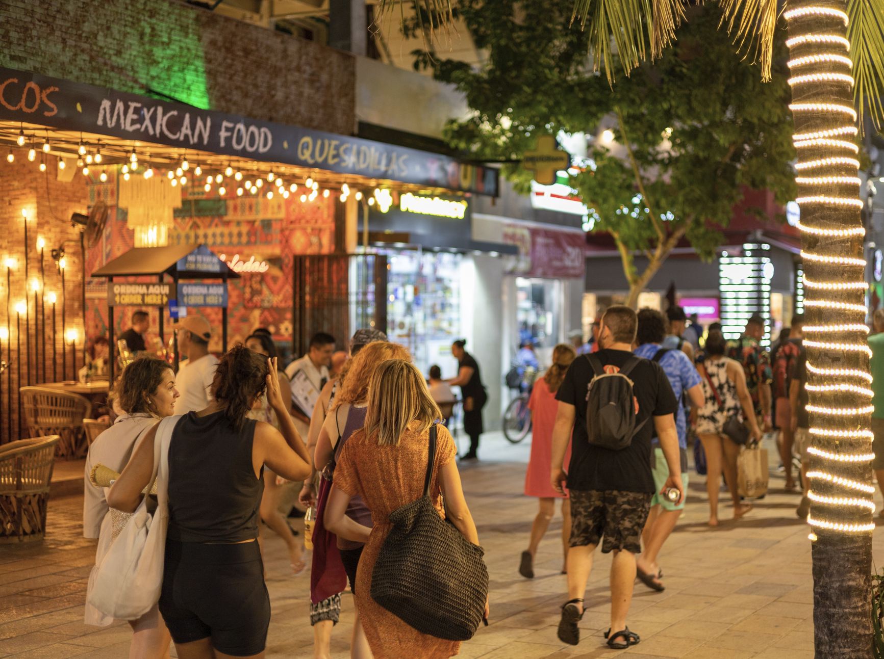5ta Avenida Playa Del Carmen De Noche
