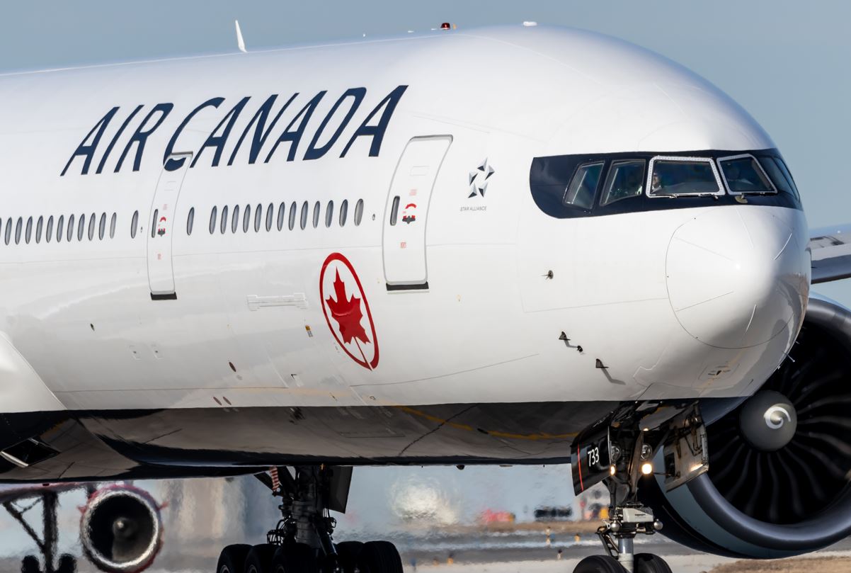Avión de Air Canadá