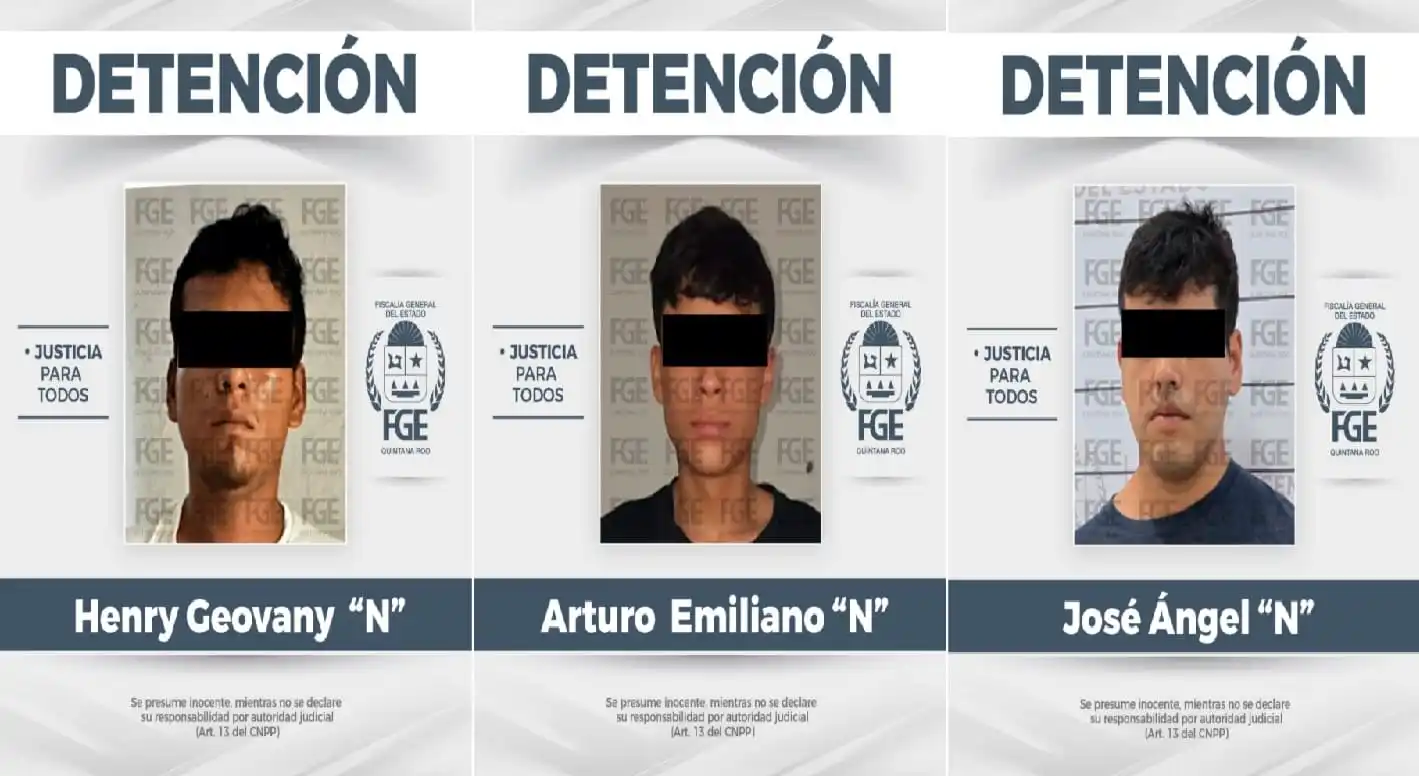 Policías balean durante detención: Jóvenes detenidos con botellas de gasolina investigados por participación en incendios de Tulum