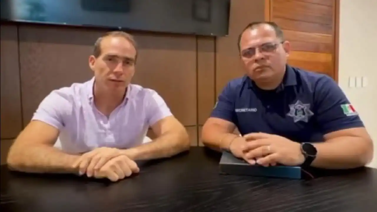 Diego Castañón Trejo, izquierda, y Edgar Aguilar Rico, derecha, hicieron el anuncio el jueves 28 de mayo de 2026.