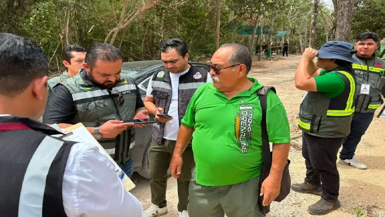 Autoridades municipales visitaron el parque turístico de Tulum el martes 2 de junio de 2026.