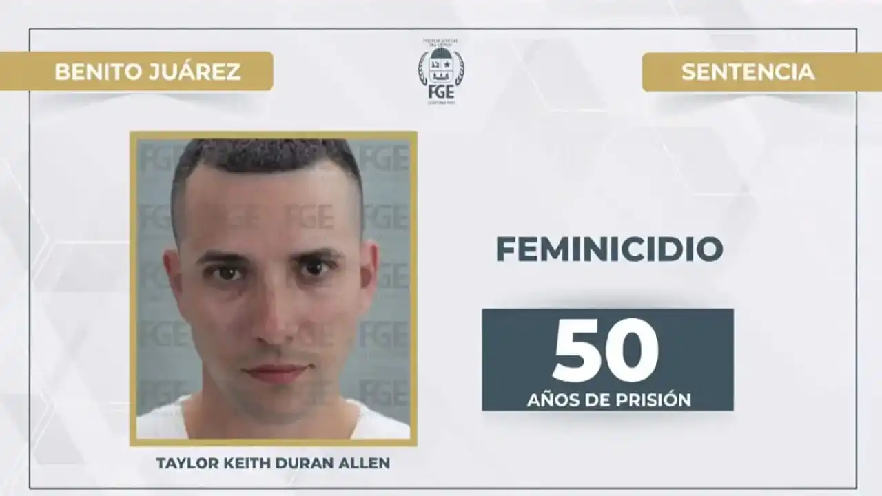 Estadounidense sentenciado a 50 años de prisión mexicana por asesinato de novia estadounidense durante vacaciones en Cancún