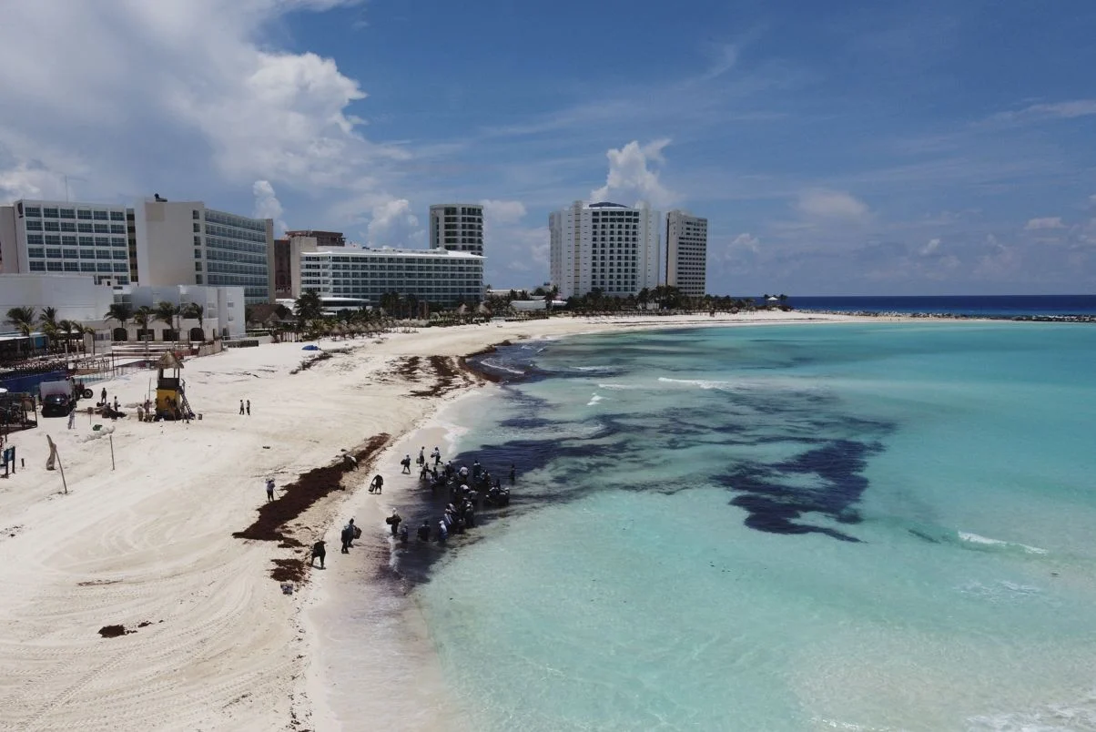 Cómo comprobar las cámaras web de sargazo en vivo de su resort en Cancún