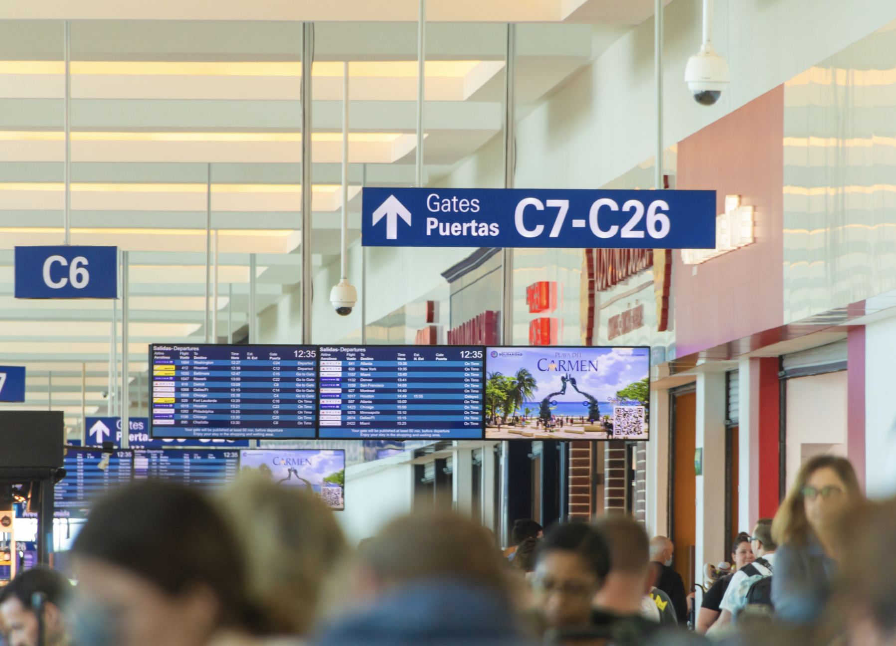 Passegners de Airport de Cancún