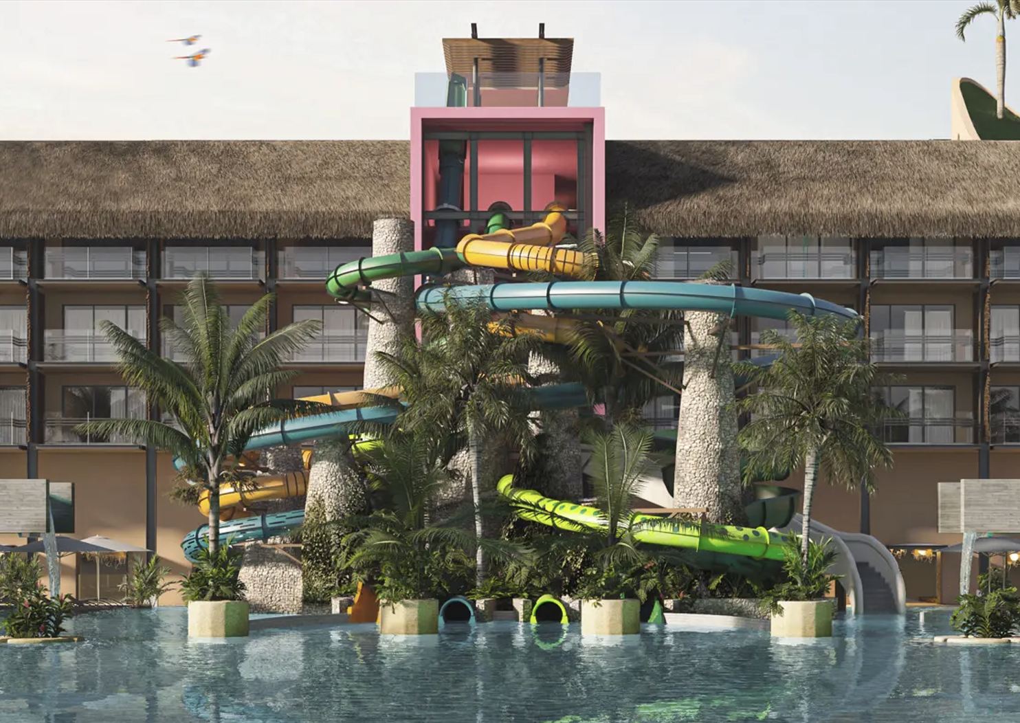 Hotel Xcaret Waterslides